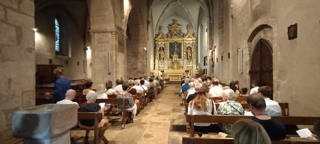 L'église du Monastère pleine, lors de la Nuit des églises